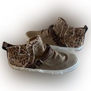 Blowfish Cheetah High Top shoes - size 7 1/2